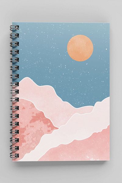 Apeirona | Limitless Art Daily Planner Undated Agenda| 90 Sheets| Hard Cardboard Cover| Steel Spiral