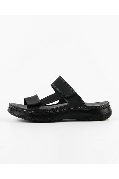 DR KLOMPA Men's Comfortable Black Slippers Slippers Orthopedic Sole