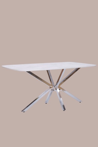 Erezogulları Mobilya Çapraz High Gloss Yemek Masası 90*160 cm