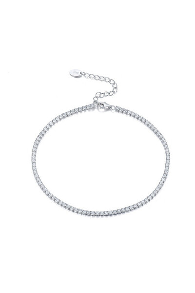 delis Bratara De Glezna Argint Tennis 925, Jw527, Model Pietre, Placata Cu Rodiu