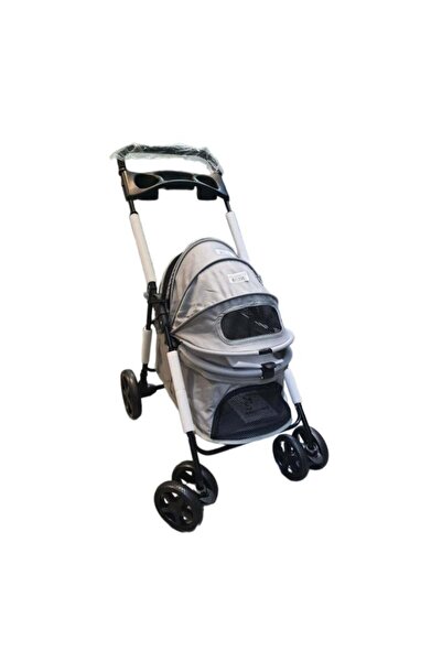 Tommy Evcil Hayvan Arabası 74,5x46,5x97,5cm Gri Max 15 Kg