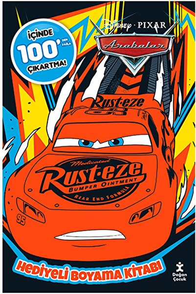 Doğan Çocuk Disney Arabalar 100+Çıkartma Hediyeli Boyama Kitabı