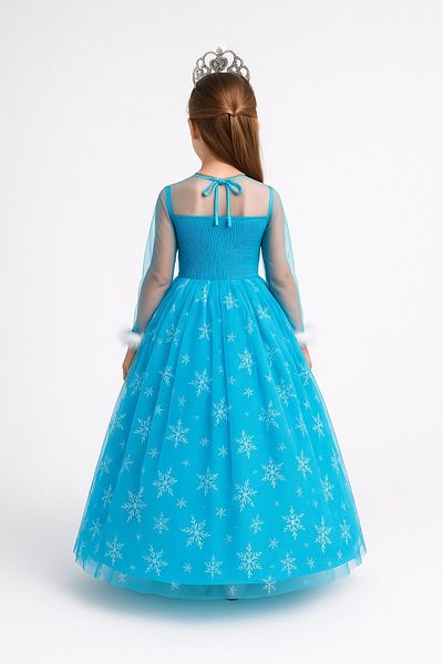 kostüm selesi Elsa Frozen - Costum Frozen cu mâneci lungi și talie