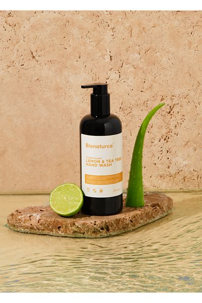 BIONATURCA Organic Certified Lemon & Tea Tree Extract Hand Sanitizer 400 ml
