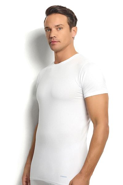 Jiber Ανδρικό λευκό Modal Cotton Crew Neck 2'li εσώρουχο 251