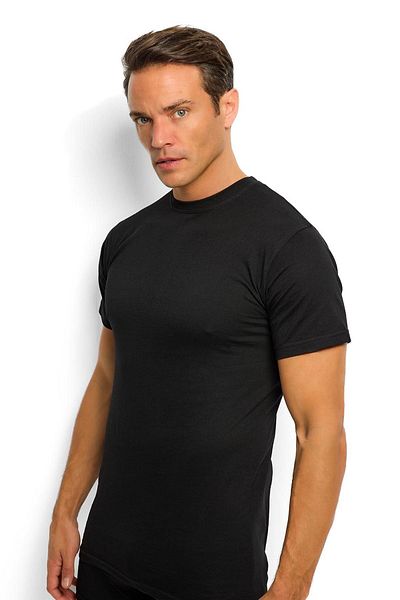 Jiber Men's Black Cotton Crew Neck Tank Top 111