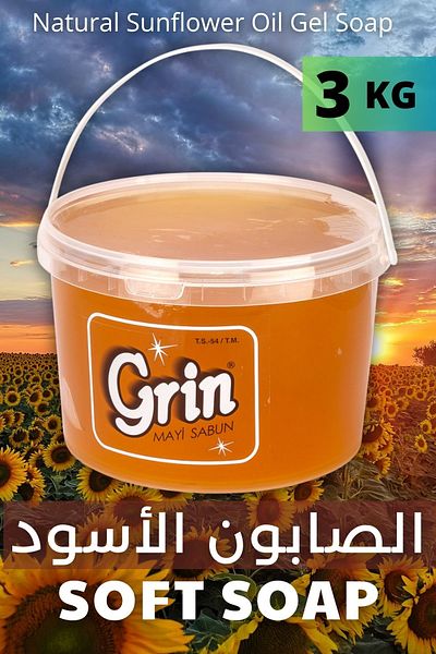ALAVAN 3 kg Bucket of Arabian Soap |   Black Moroccan Soap with Scented Paste |   Joint Cleaner |   Sunflower Oil