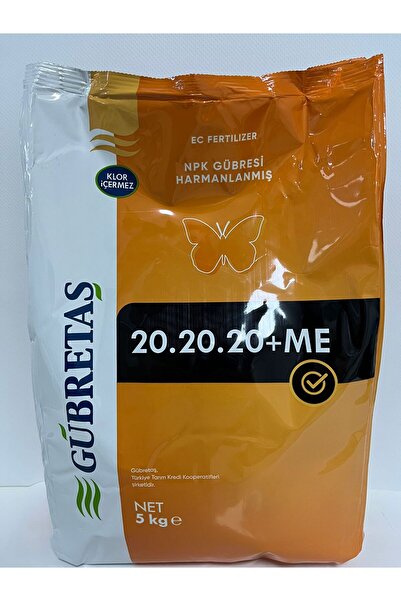 GÜBRETAŞ 20.20.20 - Toz Gübre (5 KG) Ürün Hologramlı Paket