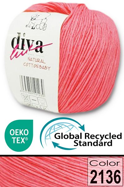 Diva İplik Premium Amigurumi (PANÇ) Στήλη Βαμβακερό και Λουλούδι Ροδιού για το μωρό