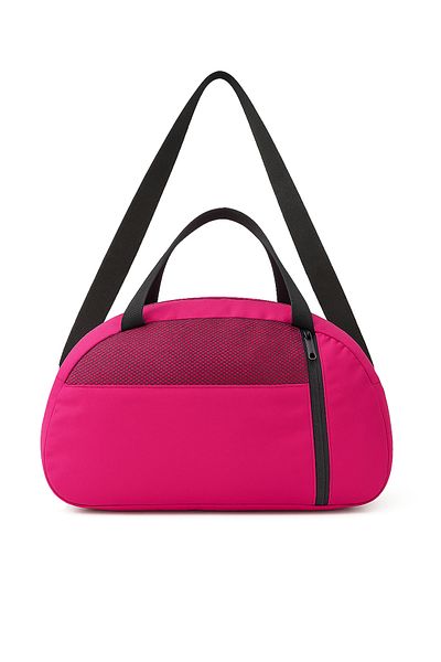 KAFF Small Pink Front Pocket Adjustable Shoulder Strap Hand Travel Duffel Bag-0833