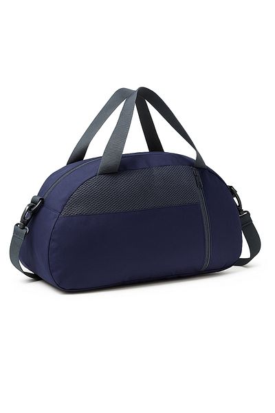 KAFF Small Navy Blue Front Pocket Adjustable Shoulder Strap Hand Travel Duffel Bag-0833
