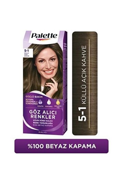 Palette Göz Alıcı Renkler 5-1 Küllü Açık Kahve