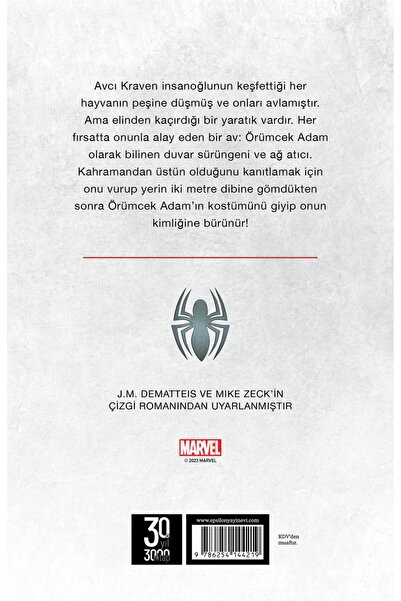Epsilon Yayınevi Spider-Man Kraven’in Son Avı Neil Kleid