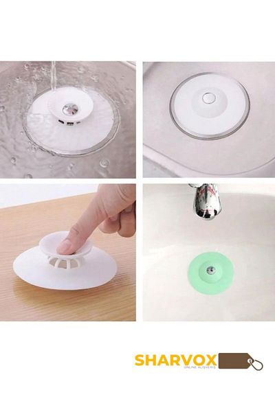 Sharvox Drain Filter Strainer Bathtub Bathroom Sink Strainer Pump Plug Stopper Open Close Stopper