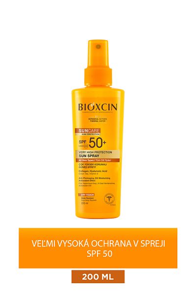 Bioxcin Ochranný sprej na opaľovanie s veľmi vysokým ochranným faktorom 50 - 200 ml