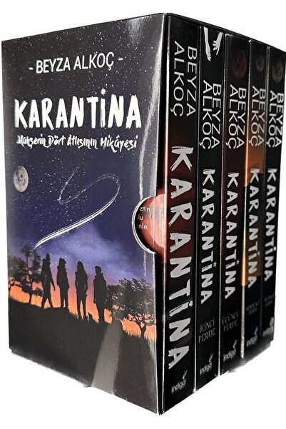 İndigo Kitap Karantina Serisi 5 Kitap Kutulu Set (karton Kapak)