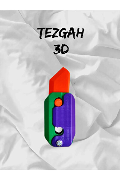 Tezgah3d Gravity Knife Havuç Bıçak Kıpır Bıçak 3D Baskı Oyuncak ( BÜYÜK BOY 1...