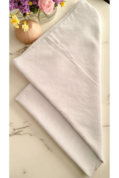 Lavena scarfs Σάλι με μοτίβο ζιγκ-ζαγκ - Κρέμα