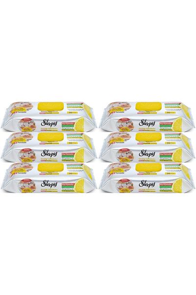 Sleepy Easy Clean Surface Cleaning Kitchen Towel - Wipes 50 Sheets Lemon Oil (Set of 6) 300 Sheets