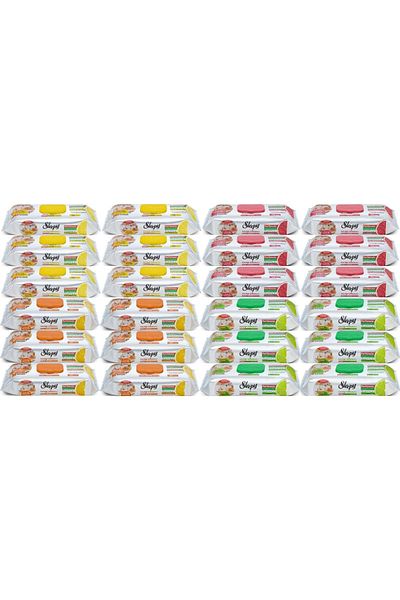 Sleepy Easy Clean Surface Cleaning Kitchen Towel - Wipes 50 Sheets Mixed (Set of 24)