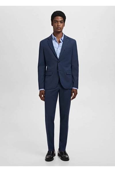 MANGO Man Süper slim fit streç kumaştan kumaş pantolon