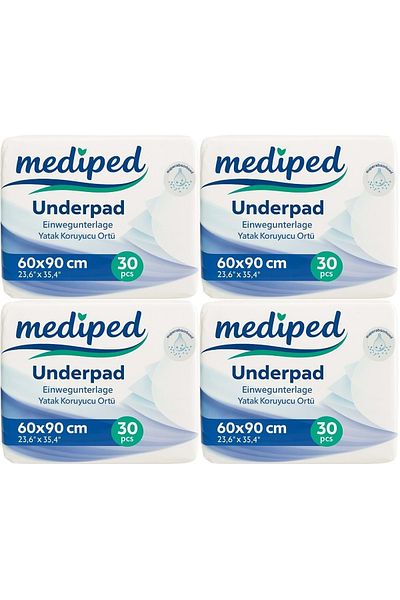 Mediped Patient Bottom Opening Bed Protector Cover 60*90cm Classic 120 Pieces (4Pk*30)