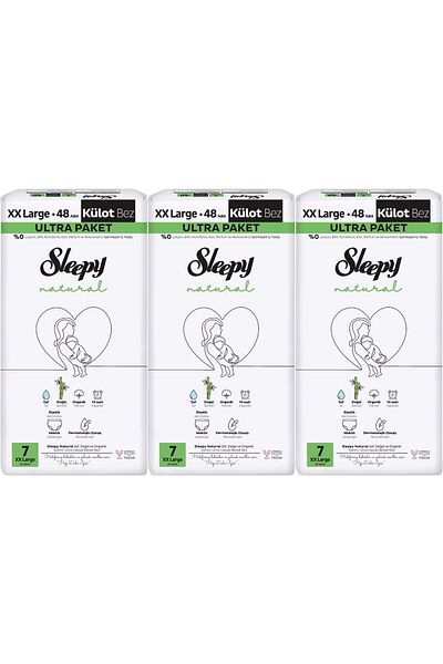 Sleepy Panty Diaper Natural Size:7 (20-30kg) Xx Large 144 Pieces Monthly Ultra Pk
