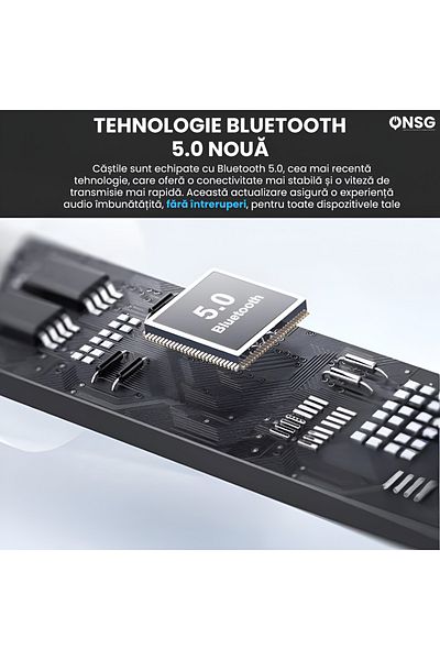 YETI Căști wireless Lenovo Lp40 TWS, negre