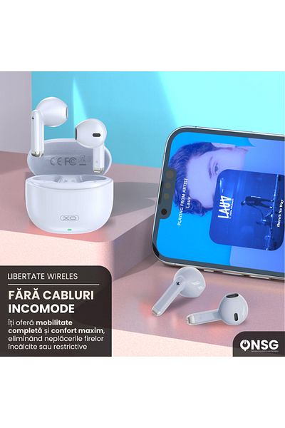 design xo Căști wireless Xo Design X33, albastre