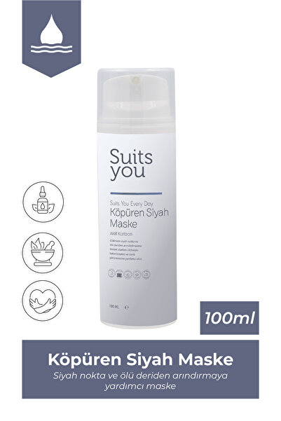 Suits you Gözenek & Siyah Nokta Karşıtı Köpüren Siyah Maske - Aktif Karbon - ...