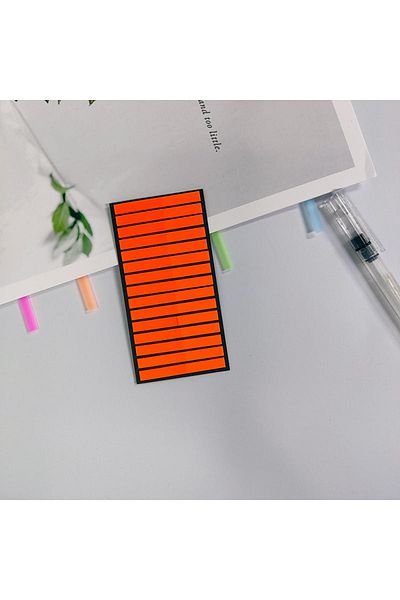 sibga tasarım Thin Strip Orange Color Postit Post-It Post It. Book Mark Bookmark Postit Sticker 300 Sheets