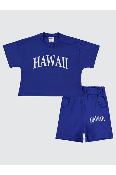 Civil Baby 6-18 Months Baby Boy Shorts Set - Saks Blue