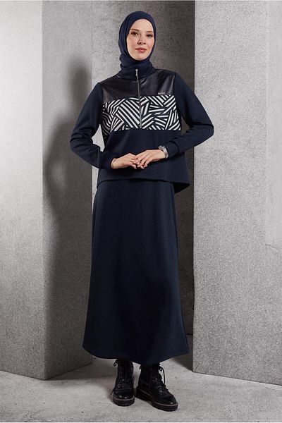 Alvina Σετ Hijab Bottom - Top Skirt