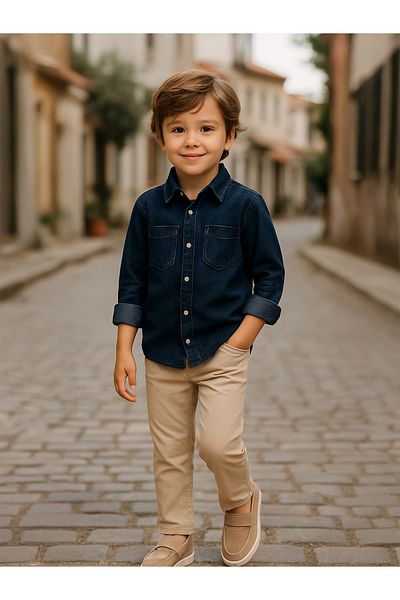 Civil Boys Boy's Shirt 2-5 Years Dark Blue