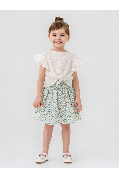 Pierre Cardin 2-5 Years Old Girl's Shirt - Ecru