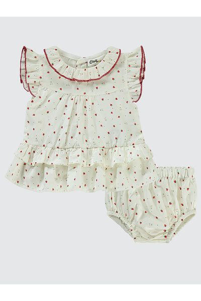 Civil Baby 6-18 Months Red Baby Girl Set