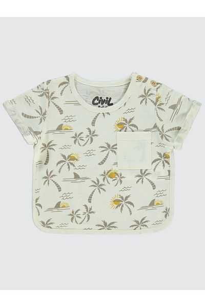 Civil Baby Baby Boy T-Shirt 6-18 Months Ecru