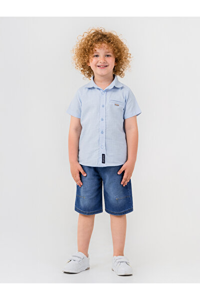 Pierre Cardin Boy's Shirt 2-5 Years Ice Blue