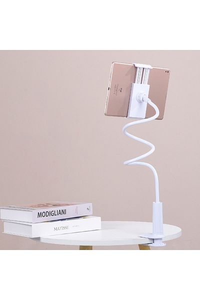 Choice WHITE Tablet Phone Holder Stand Lazy Bracket Headrest Bed Adjustable Tablet Mount For iPad Galaxy Ta