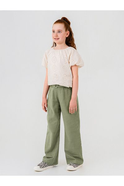 Pierre Cardin Girl's Pants 10-12 Years Khaki