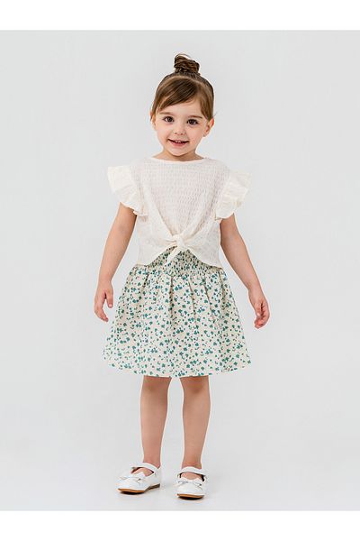 Pierre Cardin 2-5 Years Old Girl's Shirt - Ecru
