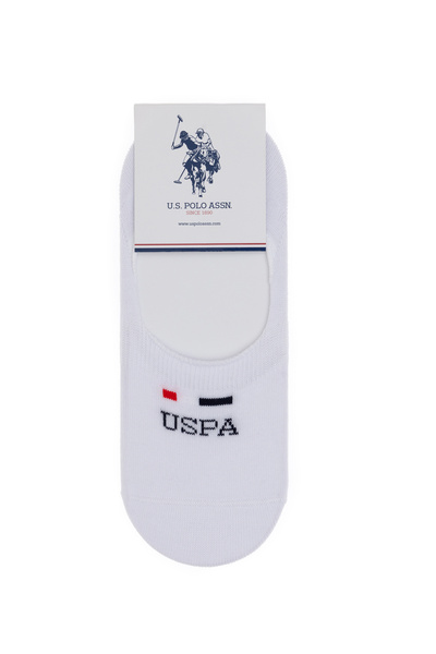 U.S. Polo Assn. Ανδρικές λευκές κάλτσες μπαλαρίνας 2 τεμαχίων 50311356-VR013