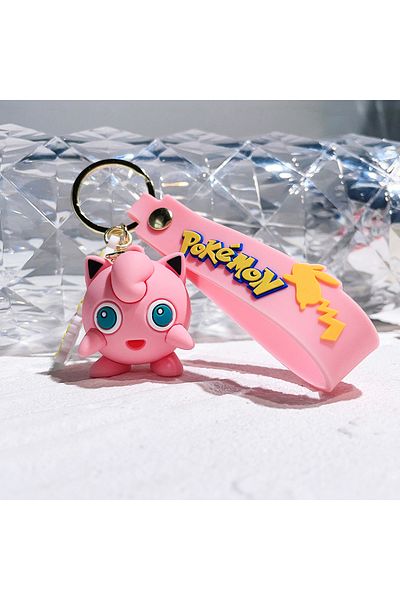 Miniso 3 Cartoon Anime Baokemeng Keychain Pendant Cute Pikachu Can Reach Duck Doll Bag Car Pendant Wholesal