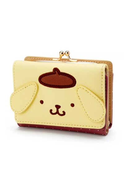 Choice1 Pom Pom Purin Sanrio Cinnamoroll Wallet Bag Casual Fashion Pu Leather Coin Purse Cute Kuromi My Melo