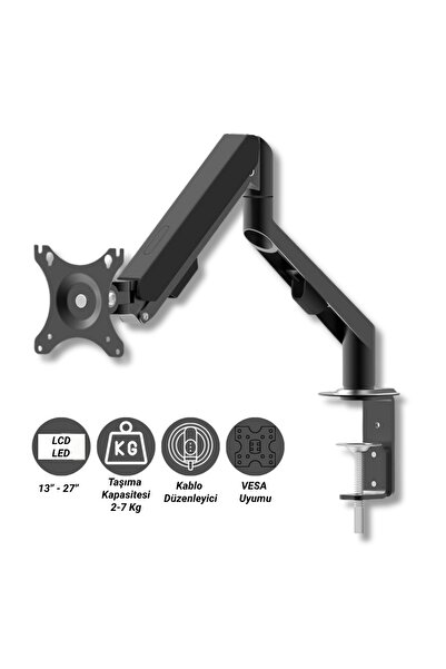 MultiZone Kablo Düzenleyici Ayarlanabilir Masaüstü Standı Monitör Tutucu 13-2...