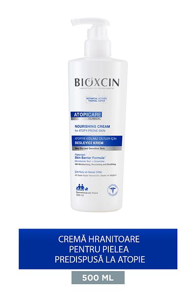 Bioxcin Atopicare Clinical Nourishing Cream pentru piele predispusă la atopie 500 ml - Ceramidă Microbiome Tech