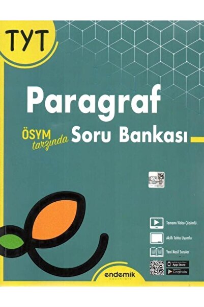 Endemik Yayınları Endemik 2022 Tyt Paragraf Soru Bankası