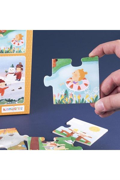 kidmosfer 4 Seasons / 4 Seasons 4 in 1 Puzzle / 6*4 24 Pieces Age 2