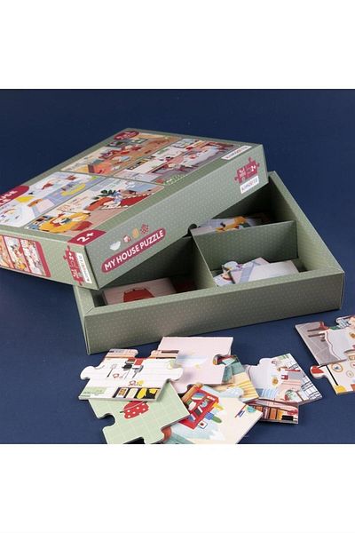 kidmosfer My House / Episodes of the House 4 in 1 Puzzle - Collective My House / Episodes of the House 4 in 1 Puzzle