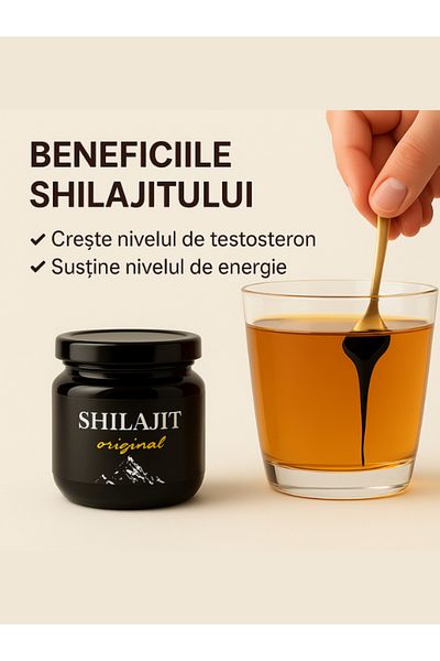 NUTRIFIC Shilajit original, rășină 100% pură din Himalaya, 50 de grame Nutrific